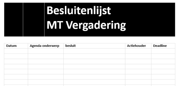Efficiënt vergaderen vergaderformulieren - Afbeelding 2